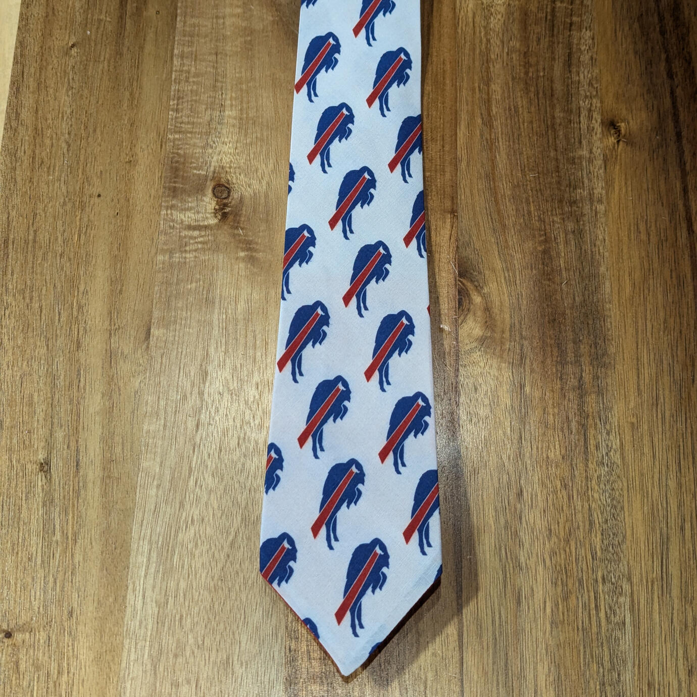 Buffalo Bills White Logo Tie