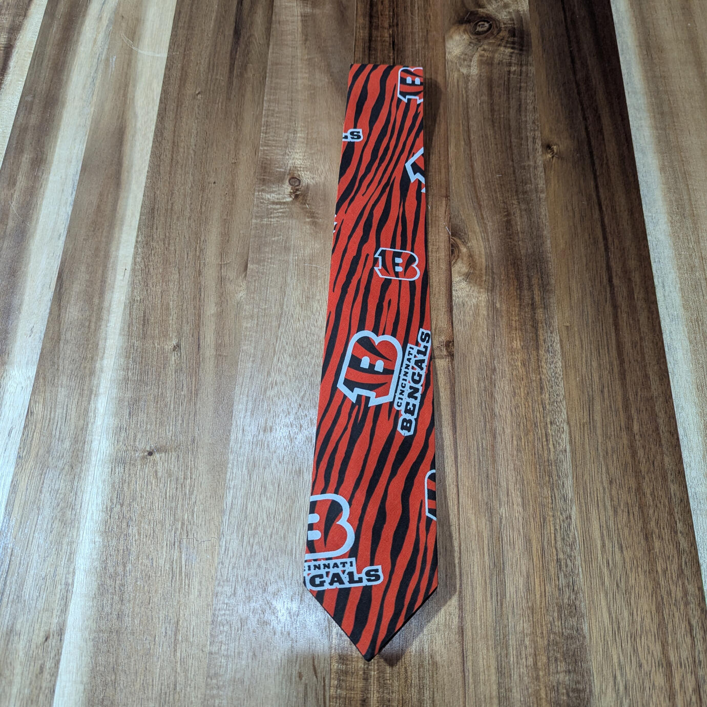 Cincinnati Bengals Tiger Print Tie